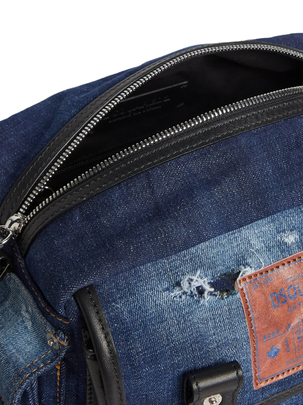 Dsquared2 Five Pocket Messenger Bag In Blue