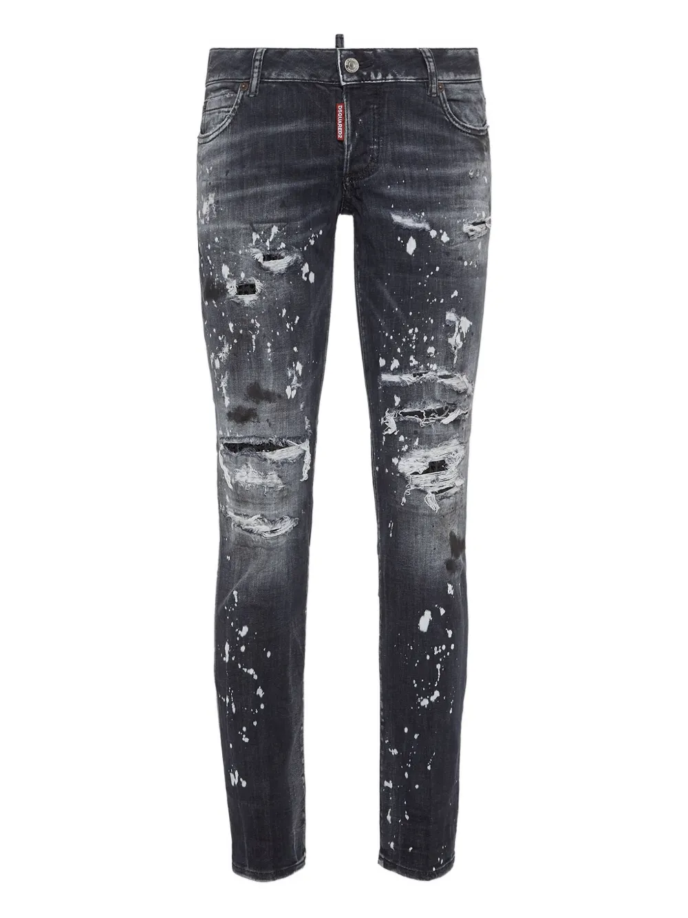 DSQUARED2 paint-splatter distressed jeans | Black | Image 1