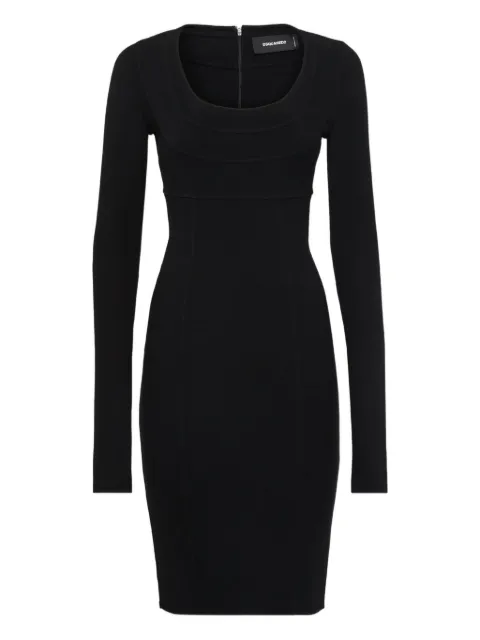 DSQUARED2 vestido midi manga larga