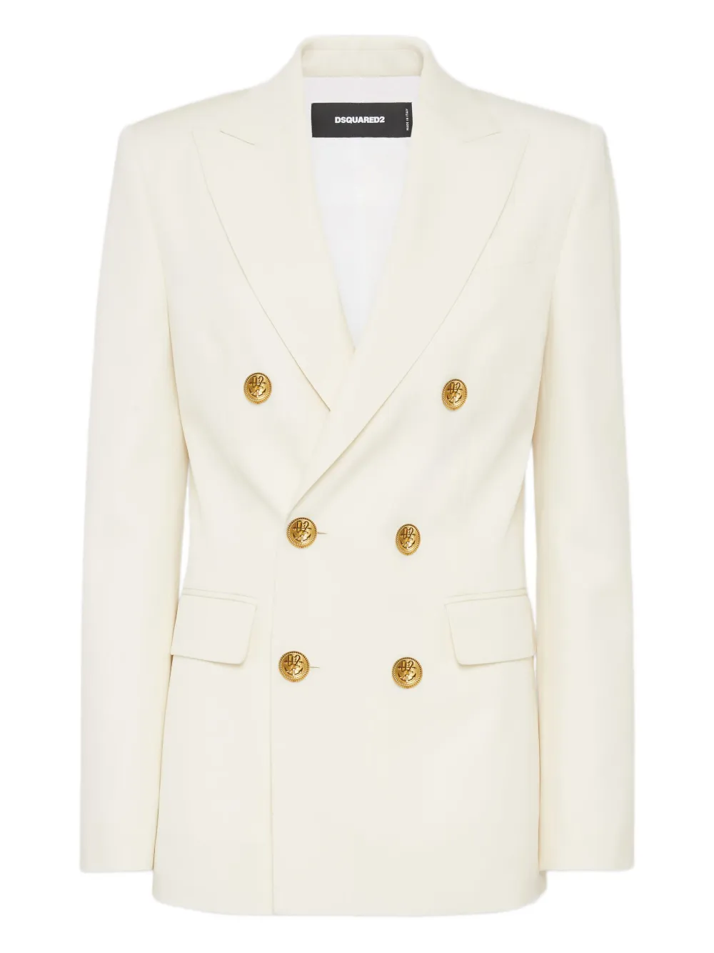 DSQUARED2 Blazer met dubbele rij knopen Wit