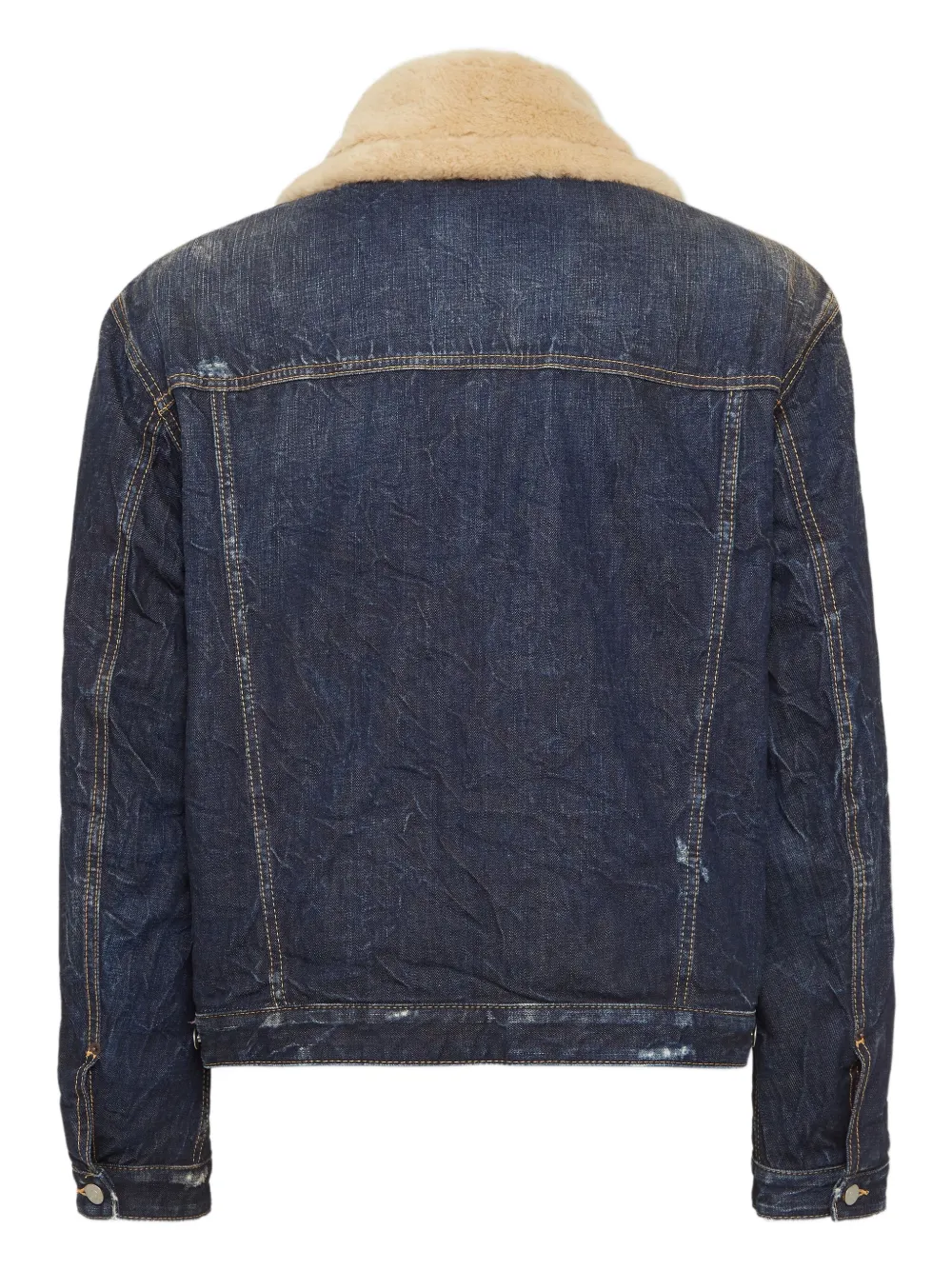 DSQUARED2 Aviator denim jack Blauw