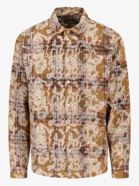 DSQUARED2 bleached sparkly check shirt