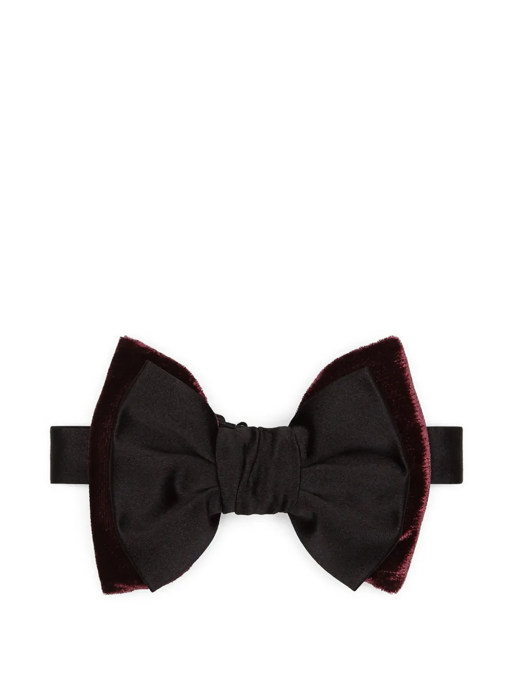 DSQUARED2 velvet-trim bow tie | Red | Image 1
