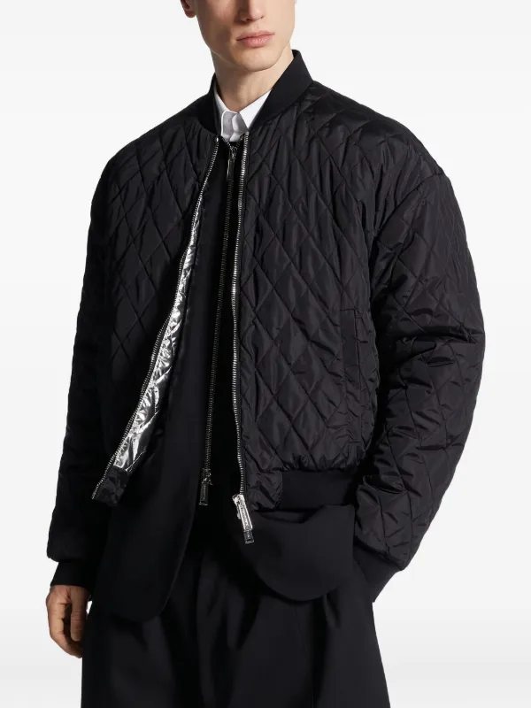 DSQUARED2 キルティング ボンバージャケット | ブラック | FARFETCH JP
