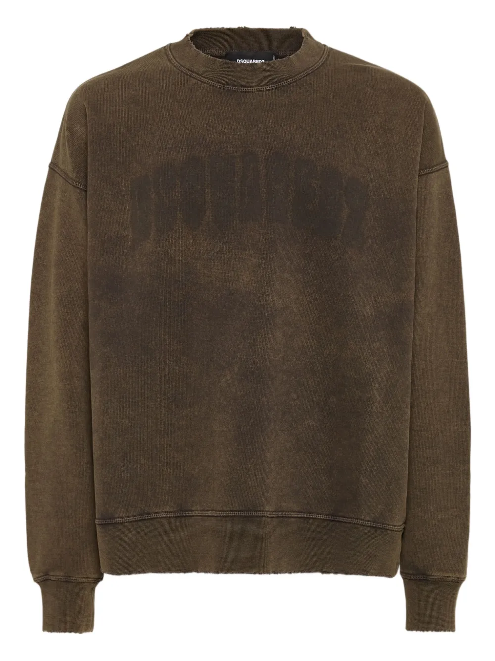 DSQUARED2 Sweater met logoprint Bruin