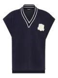 DSQUARED2 logo-embroidered vest - Blue
