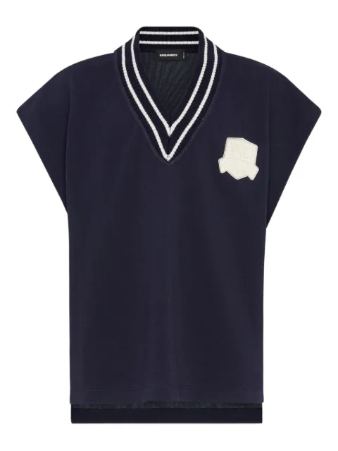 DSQUARED2 logo-embroidered vest