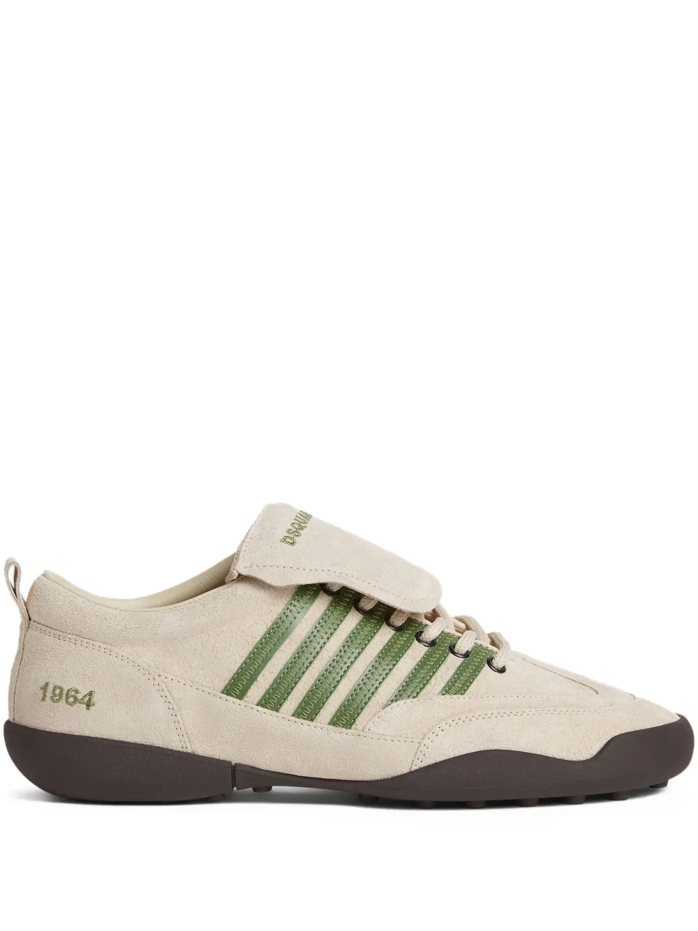 DSQUARED2 logo-embroidered sneakers Neutrals