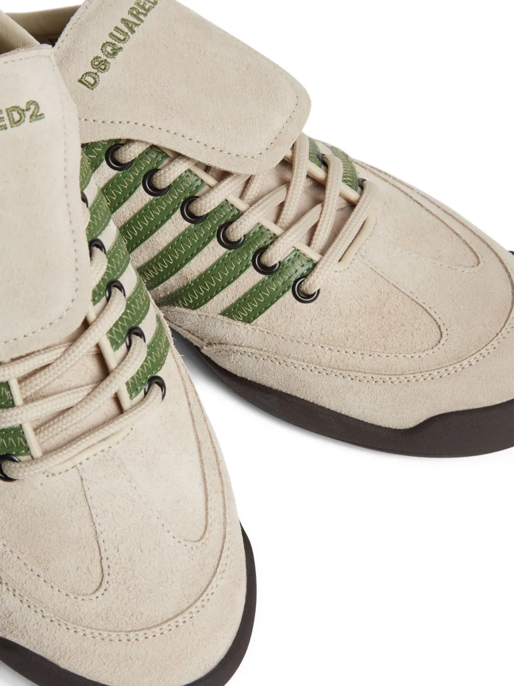 DSQUARED2 logo-embroidered sneakers Neutrals