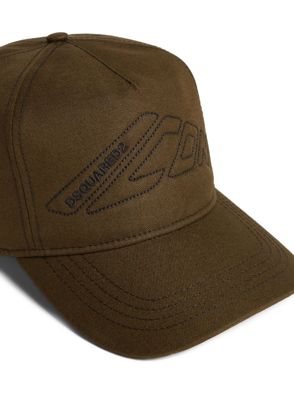 DSQUARED2 Pet met geborduurd logo Groen