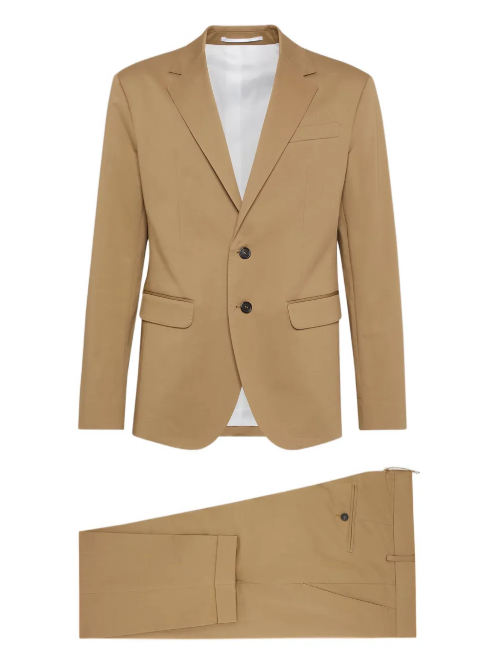 Dsquared2 Capri Two-button Suit In Neutral