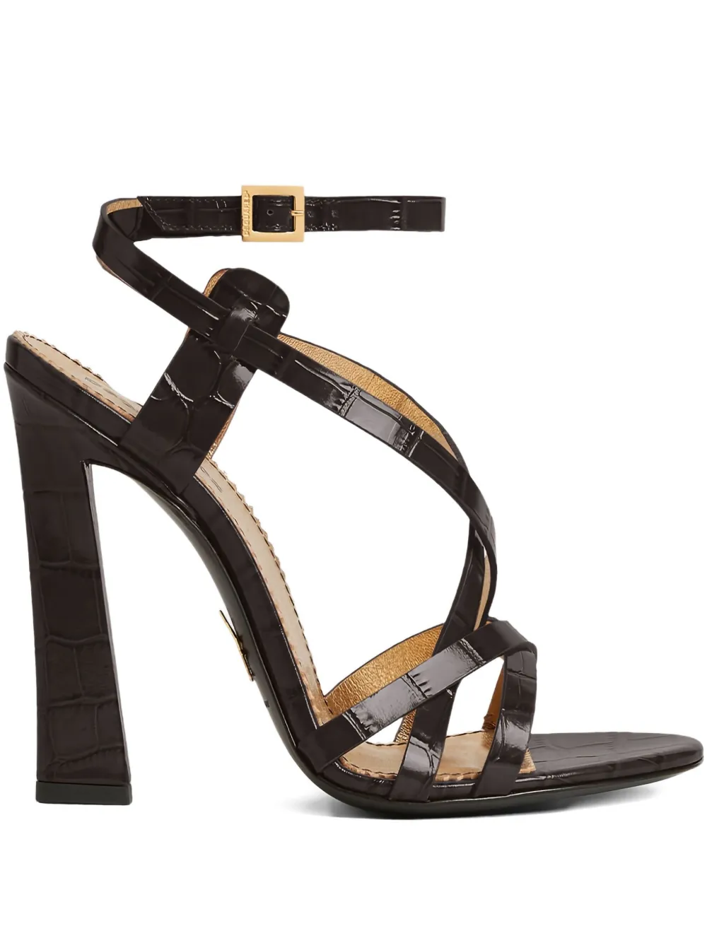 DSQUARED2 Twin crossover heeled sandals | Brown | Image 1