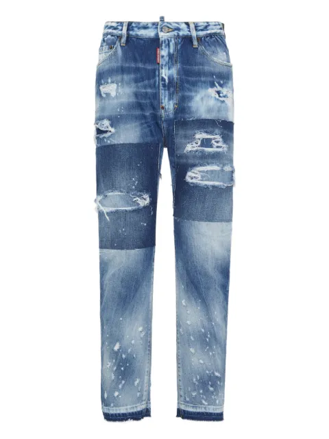 DSQUARED2 ripped washed jeans
