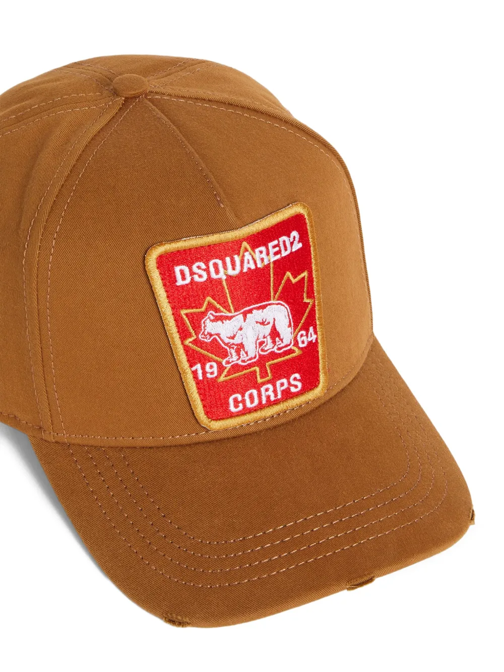 DSQUARED2 Honkbalpet met Canadian-patch Bruin