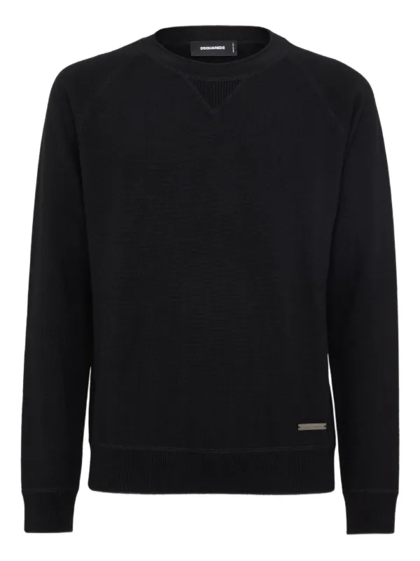 DSQUARED2 ファインニット セーター | ブラック | FARFETCH JP