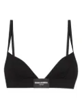 DSQUARED2 logo-patch bra - Black