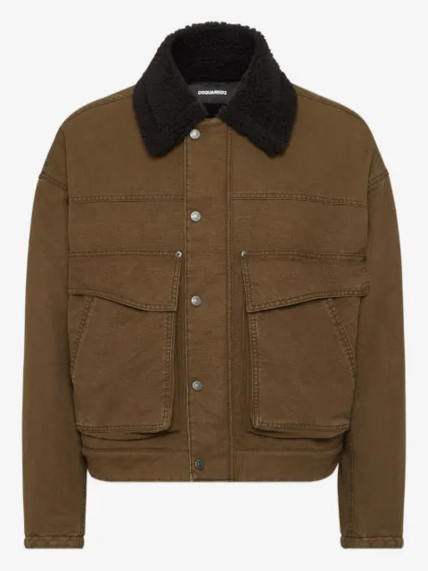 DSQUARED2 chamarra con logo bordado