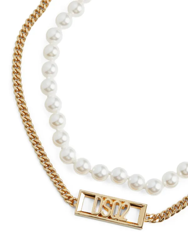 DSQUARED2 Brass chain-link Necklace | Gold | FARFETCH AO