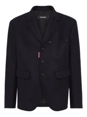 DSQUARED2 テーラードジャケット 52 ブラック DSQUARED2 ディースクエアード テーラードジャケット タキシード