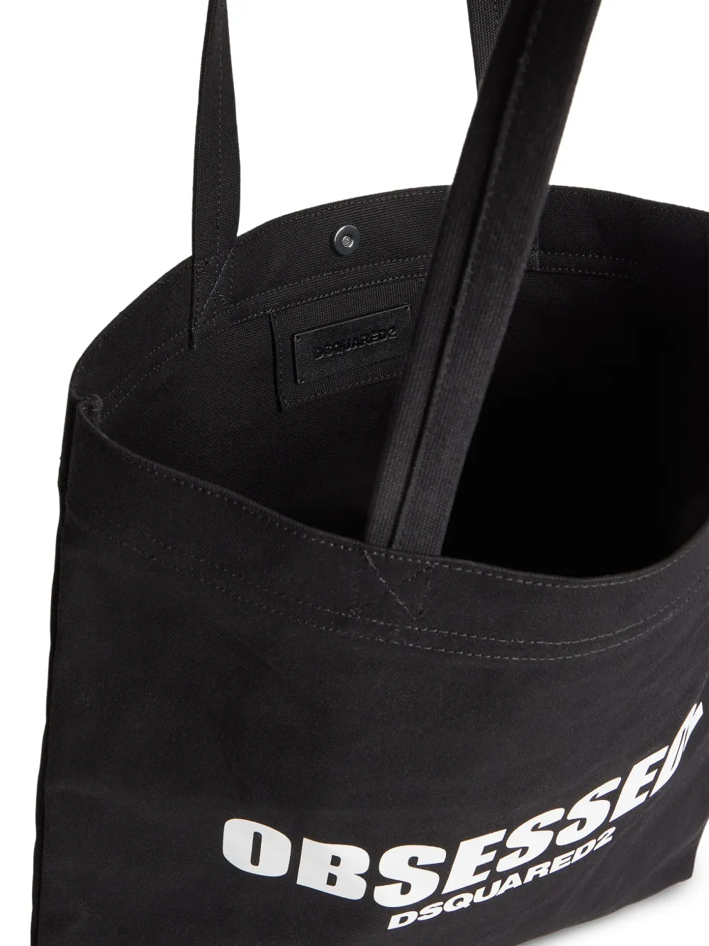 DSQUARED2 Canvas shopper Zwart