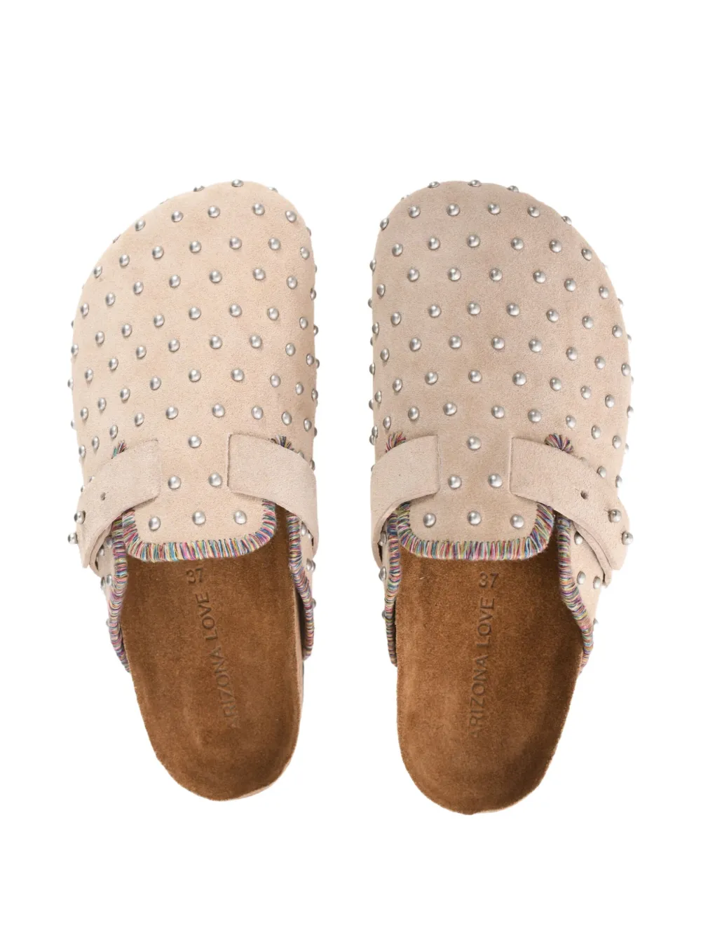 ARIZONA LOVE JOE STUD-EMBELLISHED SLIP-ON MULES
