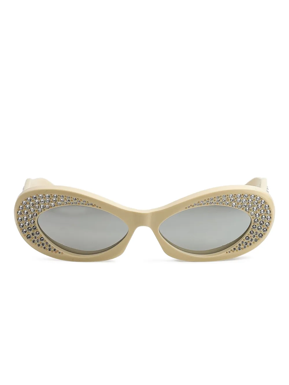 oval-frame sunglasses