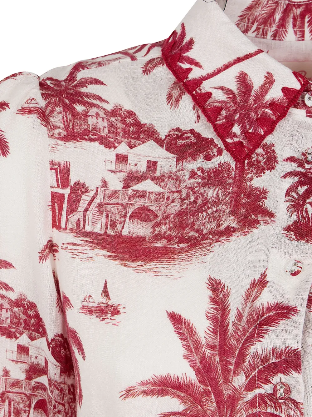 MC2 Saint Barth Daisi mini-jurk met ceintuur Rood
