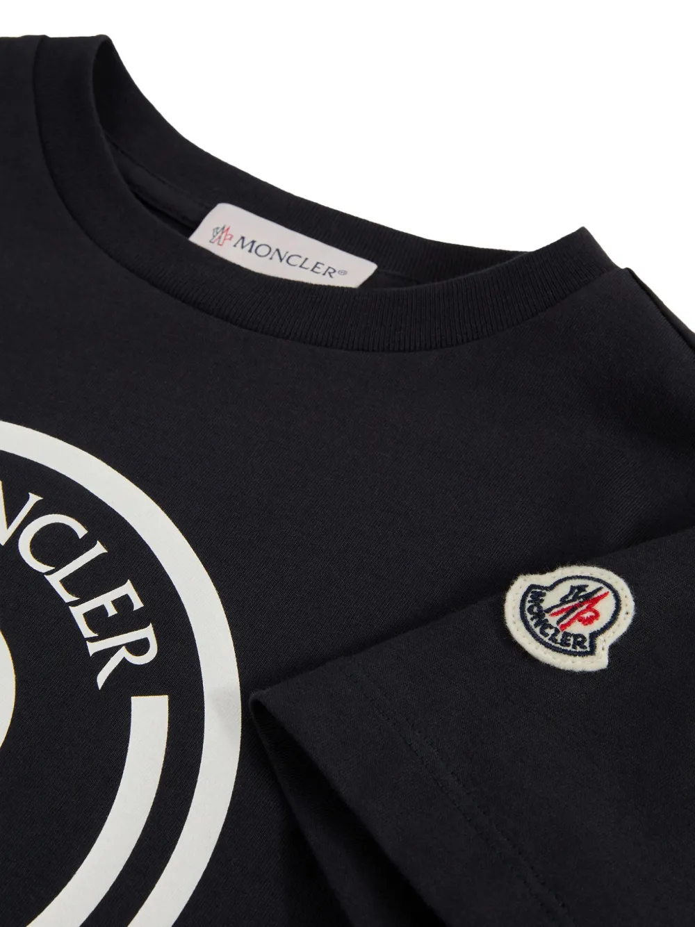 Moncler Enfant doodle-logo T-shirt Wit