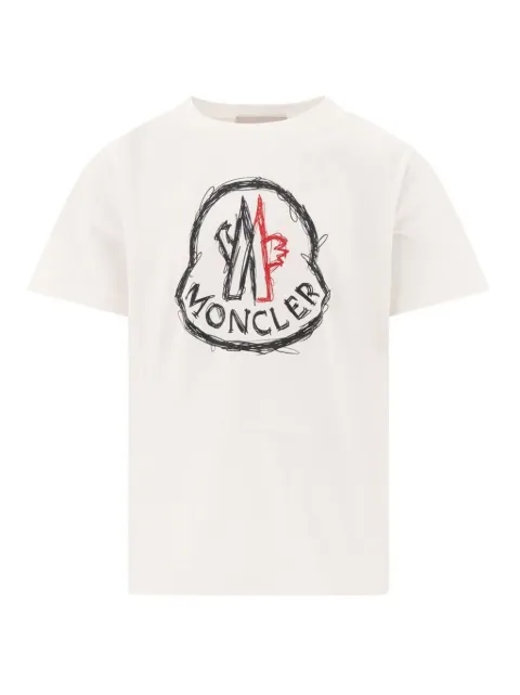 Moncler Enfant doodle-logo T-shirt