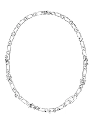 Diesel Dx1433 Oval D カーブチェーン ネックレス | シルバートーン