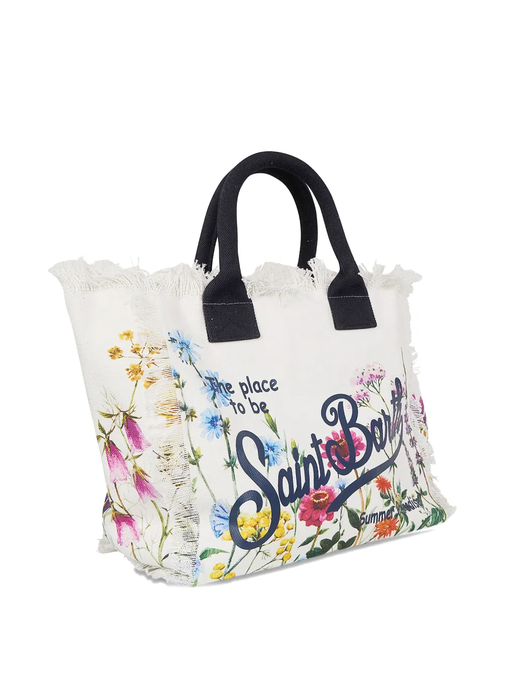 MC2 Saint Barth Vanity shopper met bloemenprint Wit