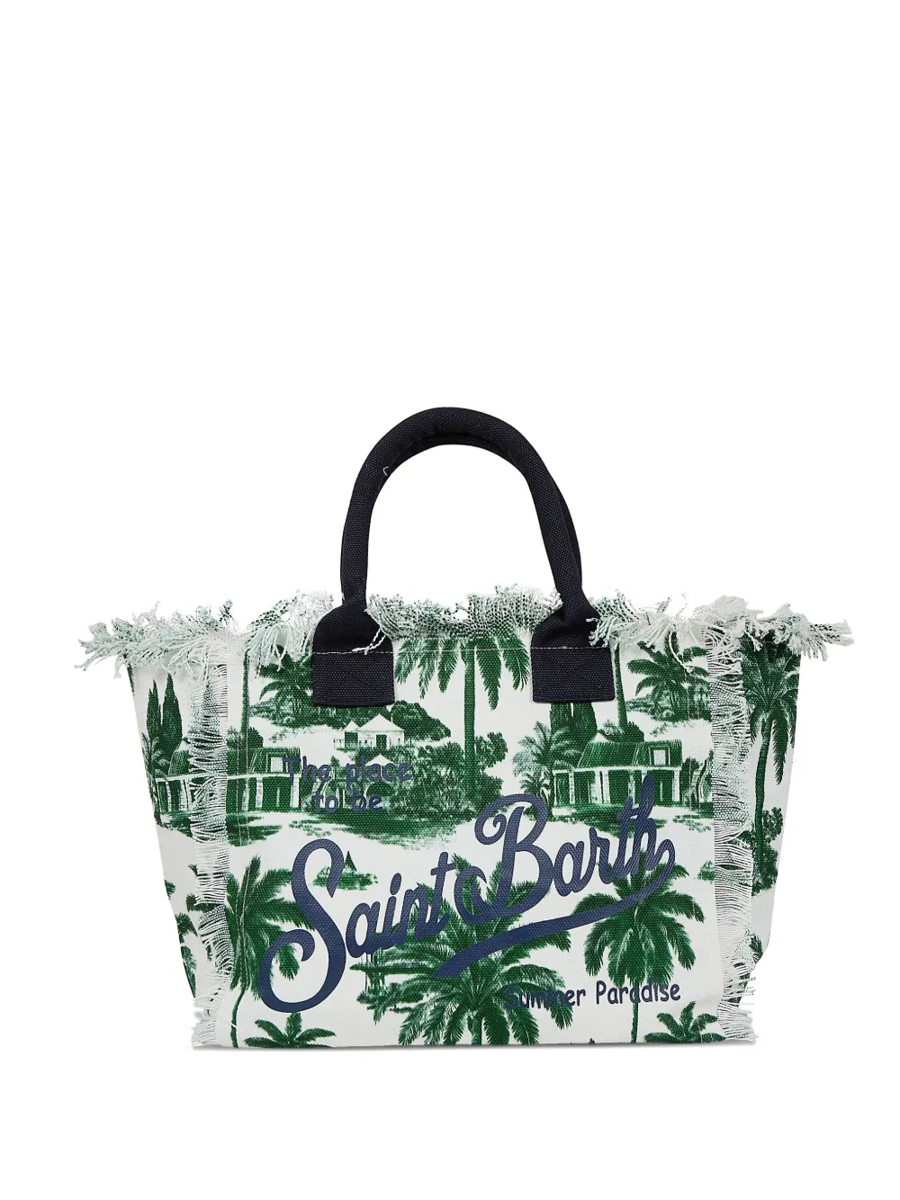 MC2 Saint Barth Vanity palm tree-print tote bag | White | Image 1
