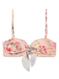 ZIMMERMANN floral print bikini top - Pink