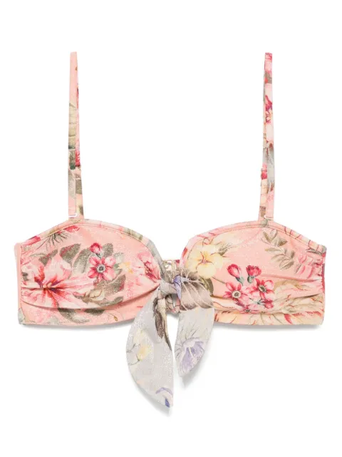 ZIMMERMANN floral print bikini top