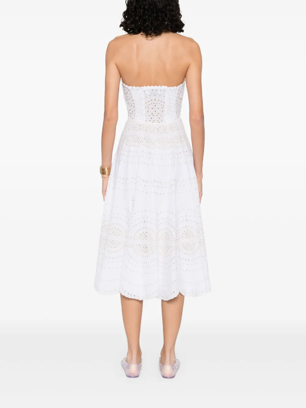 Charo Ruiz Ibiza Off-shoulder jurk Wit