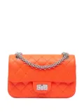 CHANEL Pre-Owned 2019 Mini Reissue 2.55 Quilted Goatskin Flap crossbody bag - Orange