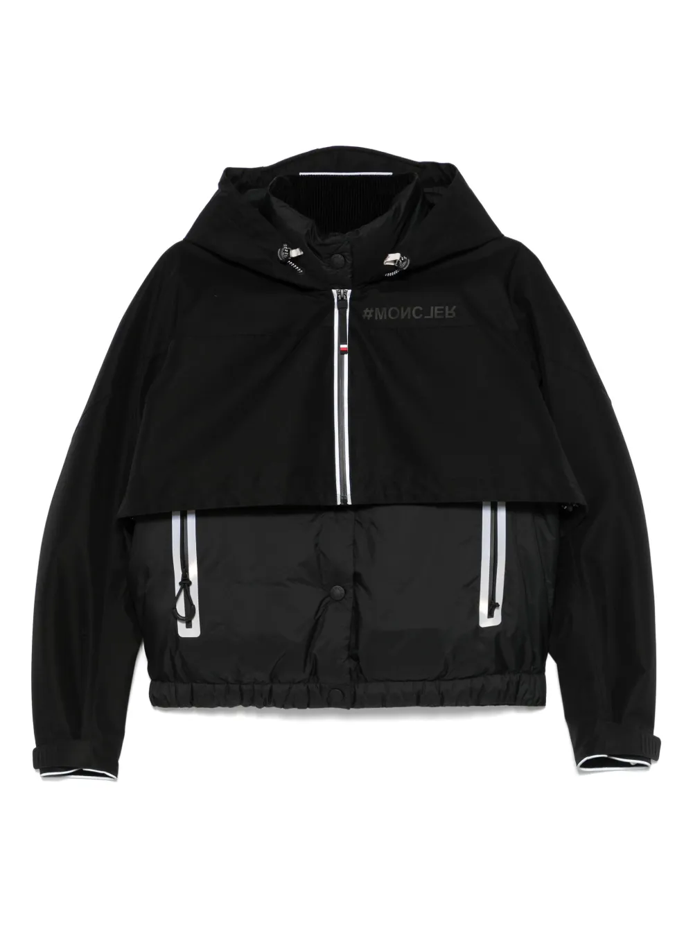Moncler Grenoble chamarra con logo estampado | negro | Image 1