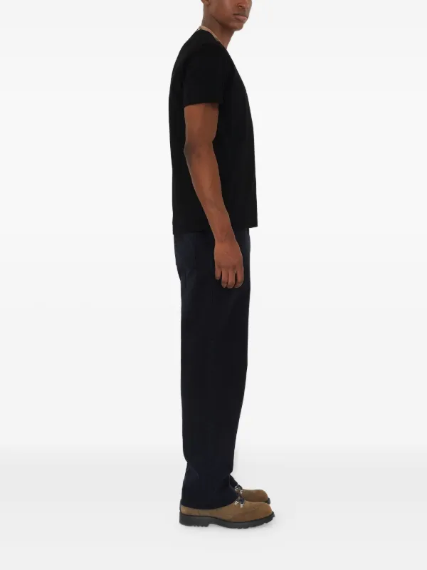 Burberry チェックトリム Tシャツ | ブラック | FARFETCH JP
