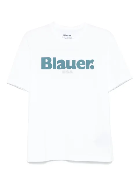 Blauer cotton t-shirt