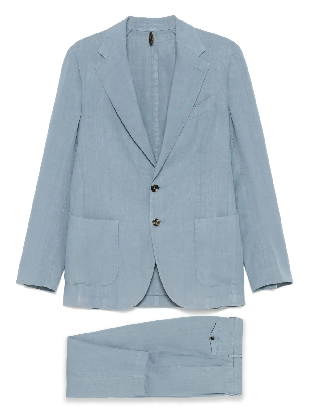Dell'oglio traje con botones | azul | Image 1