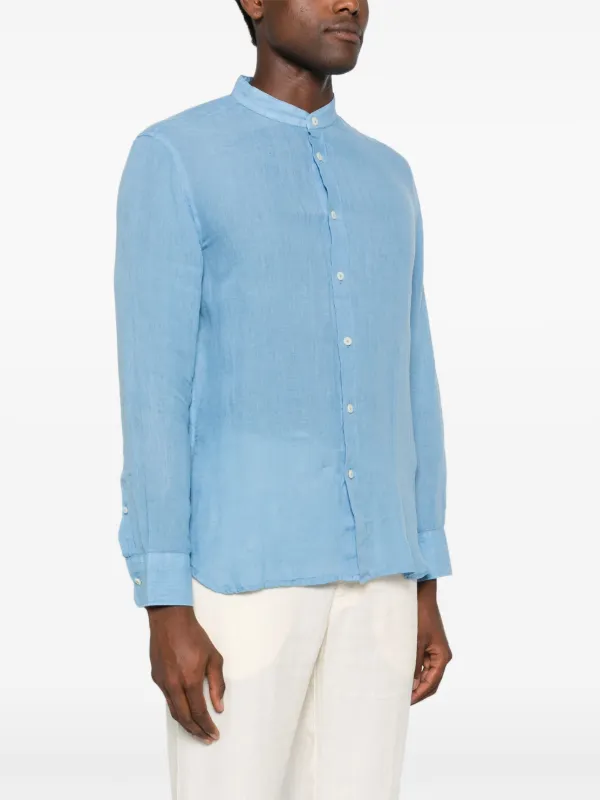 120% Lino Linen Shirt | Blue | FARFETCH RO