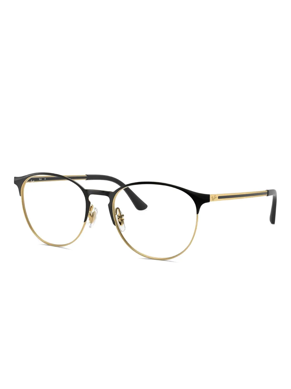 Ray-Ban Bril met rond montuur en gouden rand 2890 Black On Gold
