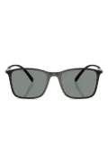 Giorgio Armani matte rectangle sunglasses - Black