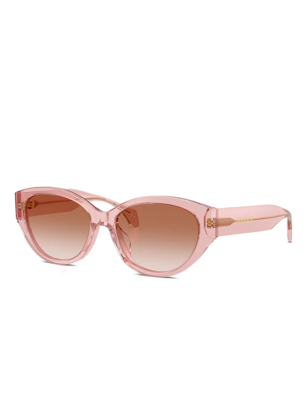 Versace Eyewear Zonnebril met ovalen montuur Roze