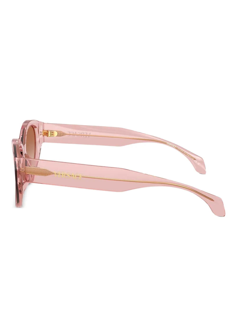Versace Eyewear Zonnebril met ovalen montuur Roze