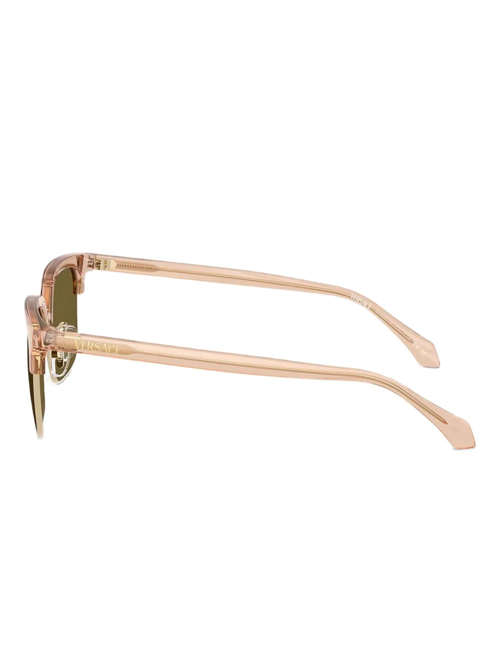 Versace Eyewear Zonnebril met vierkant montuur Bruin