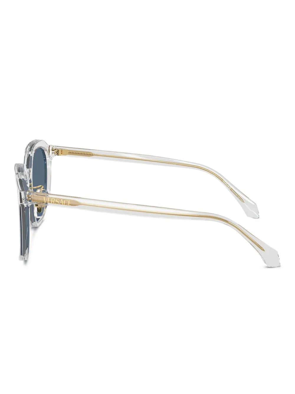 Versace Eyewear Zonnebril met doorzichtig vierkant montuur Wit