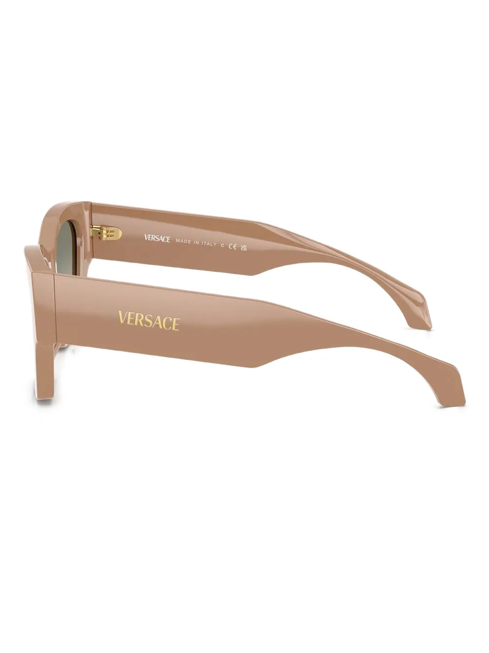 Versace Eyewear Zonnebril met geometrisch montuur Bruin