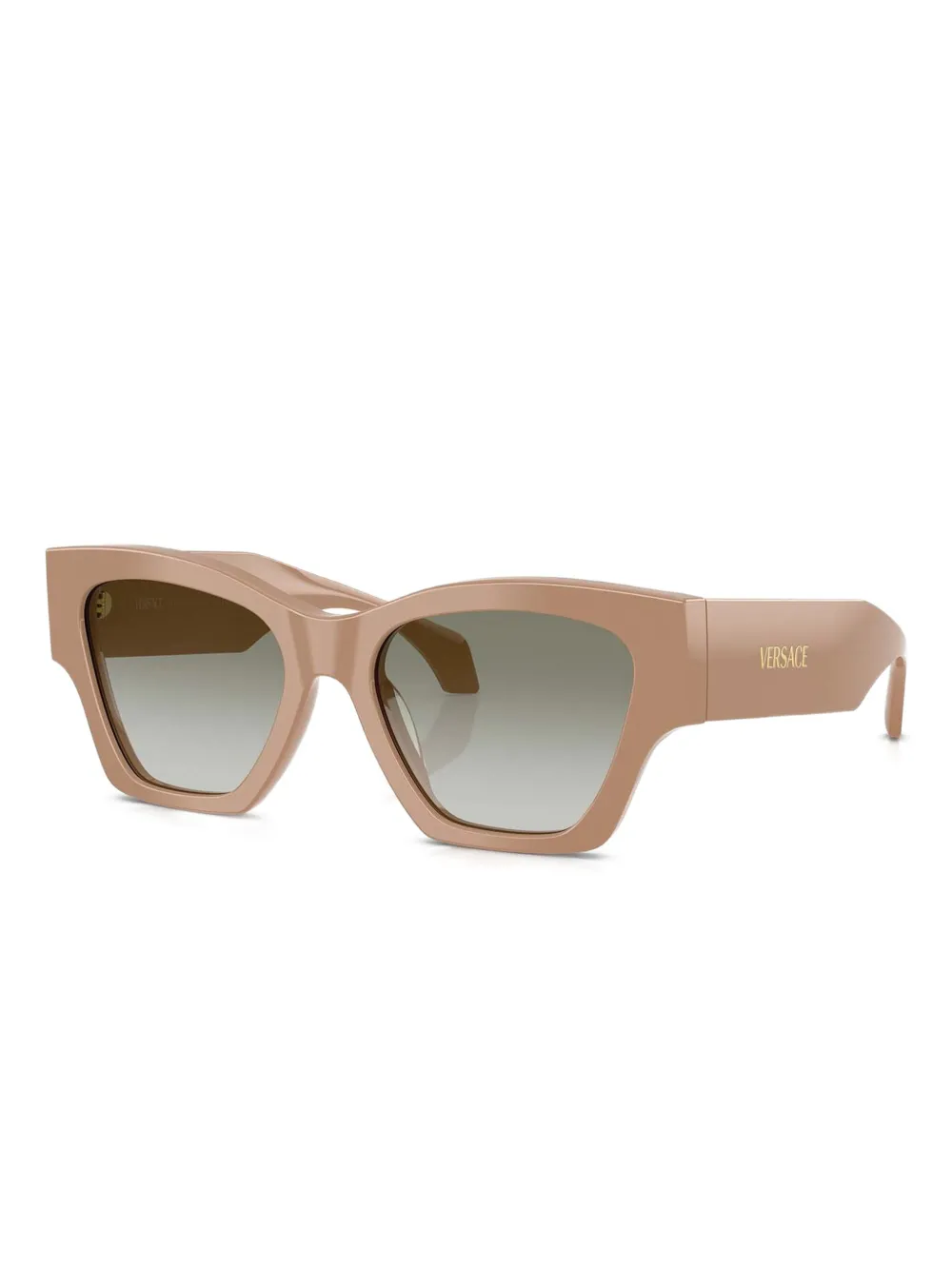 Versace Eyewear Zonnebril met geometrisch montuur Bruin