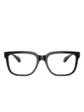 Versace Eyewear Medusa-embellishment square-frame glasses - Black